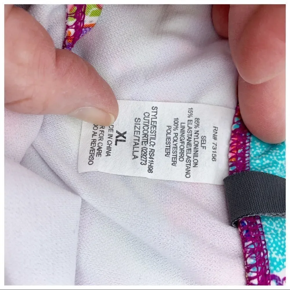 Kenneth Cole Reaction‎ Multi Bathing Suit Bottom XL